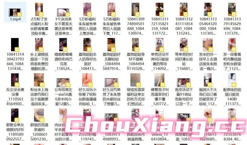 Twitter celebrities 观观的朱朱 porn videos collection [1302P+55V]